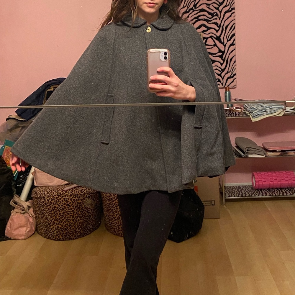 American Apparel Grey Wool Cape